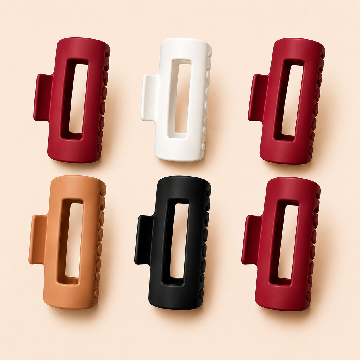 Flexible & Durable Jelly Claw Clip Pack of 6