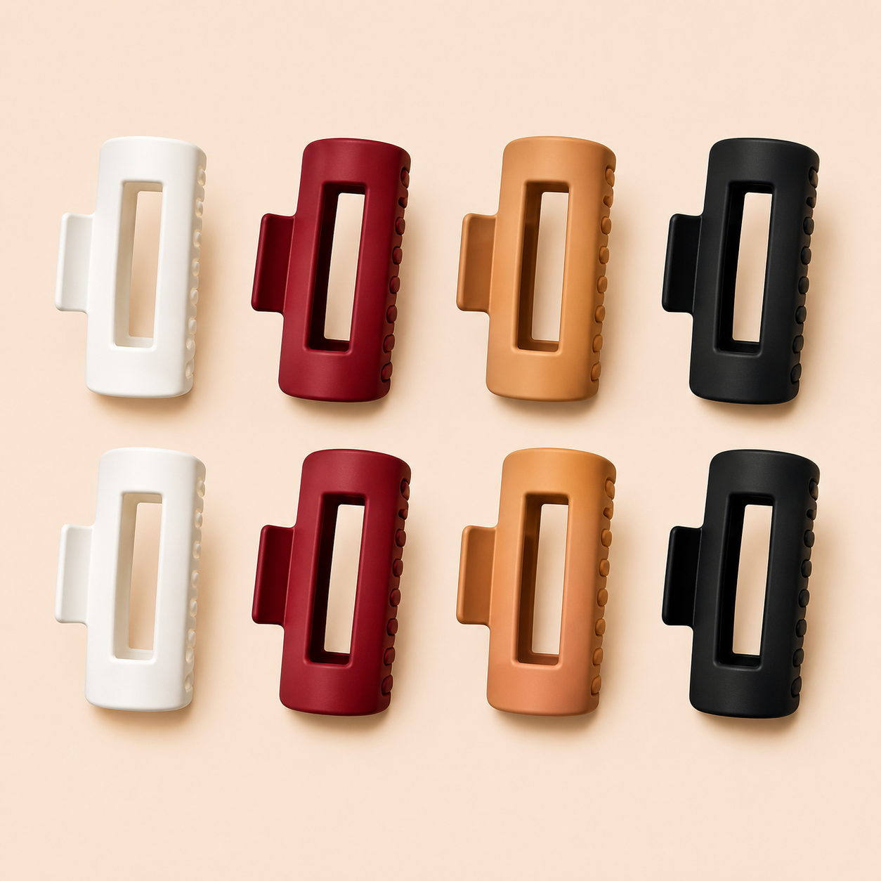 Flexible & Durable Jelly Claw Clip Pack of 8
